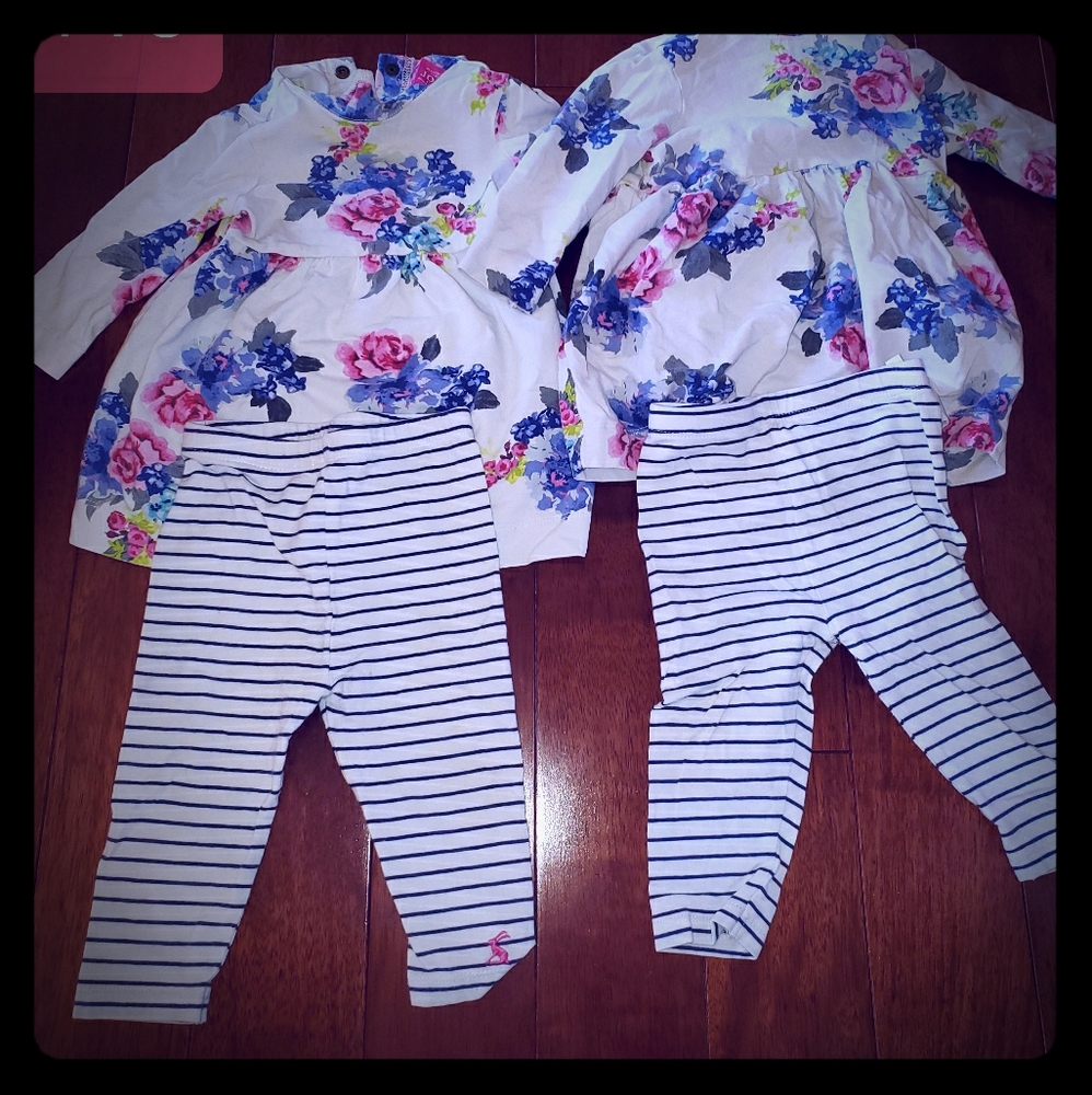 TWINS Baby Girl Joules Outfit